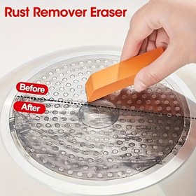 Resim 1 adet Sihirli Temizlik Silgisi, Güvenli Kauçuk Temizlik Aracı, Evde Lekeleri ve Pası Kolayca Giderir, Şarj Gerektirmez, Banyo Camı ve Mutfak Tencereleri İçin Uygun, Evde Paslanmaz Çelik Musluklar İçin Su Tuzaklarını Gidermek İçin Çok Fonksiyonlu Temizlik Silgisi 