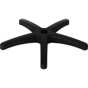 Resim AdeOfis Siyah Plastik Yedek Yıldız Ayak – Tüm Ofis ve Çalışma Koltuklarına Uygun, Dayanıklı Minimalist Tasarım 