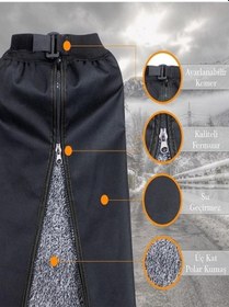 Resim Motosiklet Sürücü Pantolonu Scooter Dizliği Sıvı Rüzgar Geçirmez Isı Yalıtımlı Koruyucu Aksesuar 