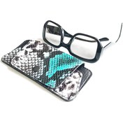 Resim ViP GiFT Gözlük Kılıfı Gözlük Kabı Hakiki Deri Snake 
