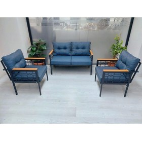 Resim adımshops İnci Balkon-bahçe-kafe Çay Seti Koltuk Oturma Takımı-oturma Grubu 