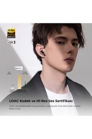 Resim SoundPEATS Capsule 3 Pro+ ANC Hi-Res LDAC TWS Kablosuz Bluetooth Kulaklık Siyah 