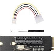 Resim Gorgeous Ngff M2 - Pcı-E 4x X1 Yuvası Yükseltici Kart M2 Anahtar M - Pcı Express X4 Adaptörü Madenci Madenciliği İçin LED Göstergeli (Yurt Dışından) 