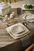 Resim Emsan Fine Bone Dantel Yemek Takımı 60 Parça Kare 