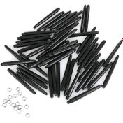 Resim 50 Topuzlu 2BA İplikli Dart Çubuğu BBS Malzeme Naylon Dart Çubuğu 53mm Uzunlukta Dart Çubuğu Halka Seti 