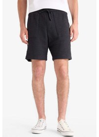 Resim DeFacto Relax Fit Beli Bağcıklı Bermuda Şort E1236AX25SMAR222 