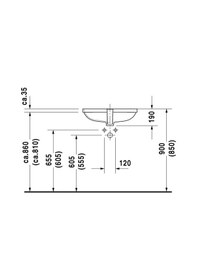 Resim Duravit D-Code Lavabo 560 x 400 MM 0338560000 