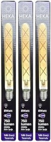 Resim Heka LED Ampul, 8W (57W), 2500K Günışığı, E27 Duy, 3 Adet 