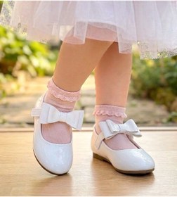 Resim Surpie Shoes Fiyonk Detaylı Bantlı Ortopedik Çocuk Babet 