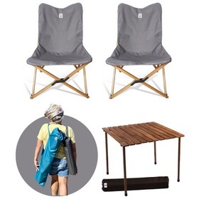 Resim Ag The Joy Ahşap Masa Sandalye Seti Kahverengi-Koyu Gri-70 70 55cm Koyu Gri 