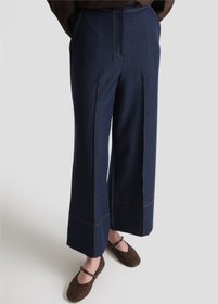 Resim Armine Dikiş Detaylı Denim Pantolon İndigo 