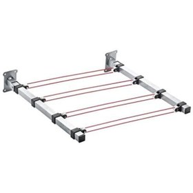 Resim Genel Markalar Alüminyum Duvara Monte Katlanır Makaralı Çamaşır Kurutma Askısı Gri 