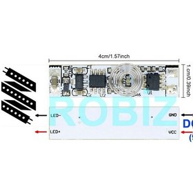 Resim Myrobotech-9-24V 30W 3A Kapasitif Dokunmatik Sensör 