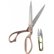 Resim Profesyonel Metal Terzi Makası Bakır Renkli 26 Cm 