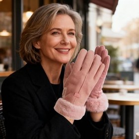 Resim Isıtmalı Kayak Eldivenleri,Kaymaz Dokunmatik Ekran Uyumlu Parmaksız,Su Geçirmez USB Şarjlı Elektrikli Kadın Kayak Eldivenleri | Açık Hava Kampçılığı Yürüyüşü Motosiklet Bisiklet Sürüşü İçin 