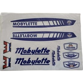 Resim Mobylette Mobylette Av-7 Yazı Takımı Mavi 