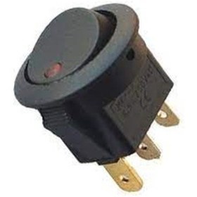 Resim Be-132A Yuvarlak Nokta Işıklı Anahtar On-Off 3P 12V-20Mma Kalite 