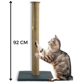 Resim 90 Cm Büyük Kedi Tırmalama Tahtası Catnipli Uzun Tırmalama Tahtası Minder Yüzey Lacivert 
