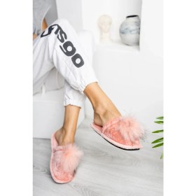 Resim Stwenn Kadın Ev Terliği Peluş Terlik Çeyiz Terliği Bohça Terliği 