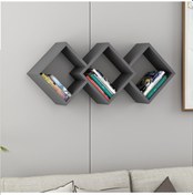 Resim Bmdekor Duvar Rafı Venüs Antrasit 