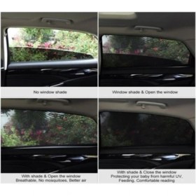 Resim Ankaflex Araba Yan Cam Perdesi Oto Arka Perde Araç Güneşlik Gölgelik Bebek Çocuk Bebe Örtü Cam Çorabı Filmi 