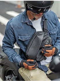 Resim Carrier- Motosiklet Omuz Çantası - Siyah - Manyetik Tokalı Siyah 