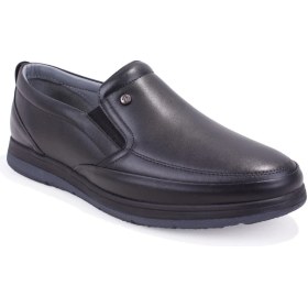 Resim Dagoster DMA08-042 Siyah Ortopedik Günlük Erkek Deri Ayakkabı 
