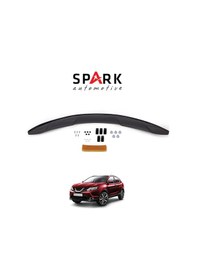 Resim Nissan Qashqai 2014-2016 Yıl Aralığı Uyumlu Kaput Rüzgarlığı 4mm Siyah 