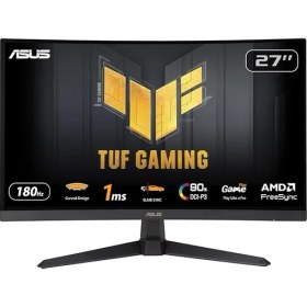 Resim Tuf Gaming VG27VQ3B 27 Kavisli Fast Va Freesync 1920X1080 1ms 180HZ Dp HDMI mm Vesa 3 Yıl Elmb Sync, 90% Dcı-P3 Monitör 