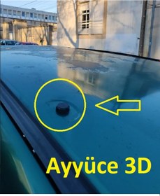 Resim Ayyüce 3d, Renault Kangoo Tavan Bagaj Bağlantı Vida Kapağı, Siyah 