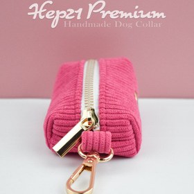 Resim Dog Collar Named Hot Pink Velvet Collar 141143 - Bag / XL 