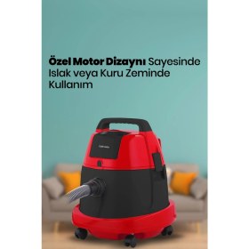 Resim Goldmaster Tozkoparan 2200 Watt Islak Kuru 20 Litre Kapasiteli Yıkanabilir Toz Torbalı Küre Elektrikli Süpürge 