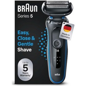 Resim Braun Yeni Seri 5 B1000s Kablosuz Tıraş Makinesi, Autosense, Easy 