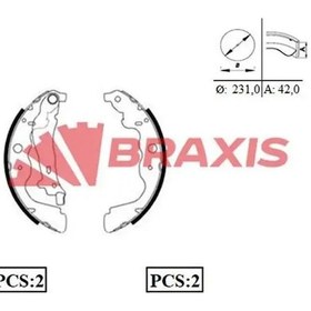 Resim Renault Symbol 3 Arka Fren Balatasi 2013-2020 Braxıs Ac0081 