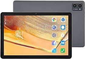 Resim Tablet Bilgisayar, 2'si 1 Arada AB Tak 100-240V Sekiz Çekirdekli İşlemci 10.1 İnç Tablet 8 Çekirdekli CPU, Okuma Için Android 11.0 Için Klavye Ile (GREY) 