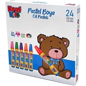 Resim Kraf Kıds Kk520 Oıl Pastels- Pastal Boya Seti 24'lü Karton Kutu Çok Renkli 