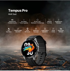 Resim Ttec 2S12WS Tempus Pro 47 MM Amoled Ekranlı Yuvarlak Kasa Akıllı Saat 