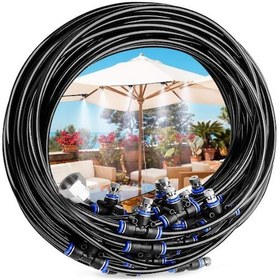 Resim Lemestar 10m Copper Low Pressure Atomization System For Trampolines - Cooling, Humidifying, Dust Removal With Eu Thread 