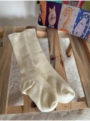 Resim Demes Dizaltı Çorap-krem Krem 