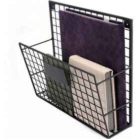 Resim Metal Duvar Rafı Dergilik Kitaplık Tek Gözlü Evrak Rafı Wd233-Y1 