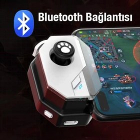 Resim Coofbe 150MAH Şarjlı Bluetooth Bağlantılı Telefon Joystick Kontrol Aparatı Pubg Mobile Gamer Oyun Konsolu 