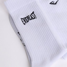 Resim Everlast Logo Nakışlı 2'li Beyaz Çorap - Beyaz / 38-41 