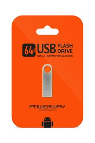 Resim POWERWAY 64 Gb Metal Flash Bellek Metal Tasarım Usb Bellek The Latest Tecnology Chipset Data Traveler 