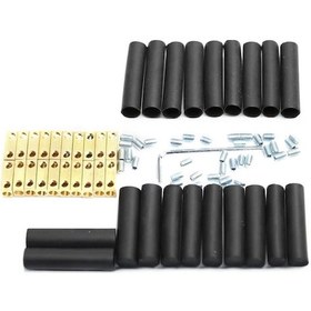 Resim 20 Adet Bakır Terminal Seti - Hızlı Bağlantı, Tek Giriş-çıkış, Isı Sıkışır Boru Ve Kablolar Dahil, Kupça Bağlayıcı 