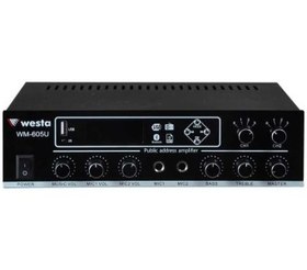 Resim Westa WM-605U 100W 2 Zone Mikser Amfi 
