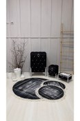 Resim asra tasarım 3 Lü Çamaşır Sepetı , Banyo Halısı , Banyo Seti ( Komple Set 