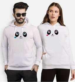 Resim Tshirthane Panda Gözler Sevgili Kombinleri Kapüşonlu Kombini 