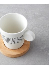 Resim English Home Bona Stoneware 6 Parça 3 Kişilik Kahve Fincan Takımı 70 Ml Siyah-beyaz-bej Siyah-beyaz-bej 