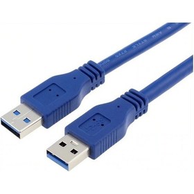 Resim Alfais 5253 Usb 3.0 Erkek Erkek Ara Bağlantı Kablosu Uzatma Ekleme 1 Metre 