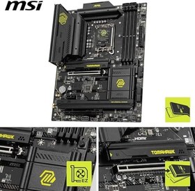 Resim MSI MB MAG B860 TOMAHAWK WIFI SOKET 1851 DDR5 9200MHZ(OC) 3xM.2 2x TB4 HDMI DISPLAY 5G LAN WIFI 7 ATX 